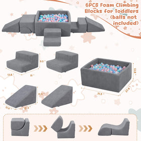 HAHASOLE 2‑tier stairs promoting balance and coordination during pretend play.
