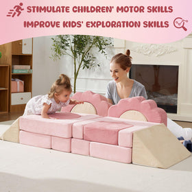 Two toddlers playing together to encourage cooperative exploration with HAHASOLE