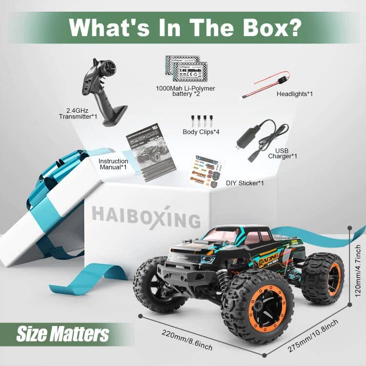 HAIBOXING 16889 IPX4 waterproof design lets you drive in light rain.