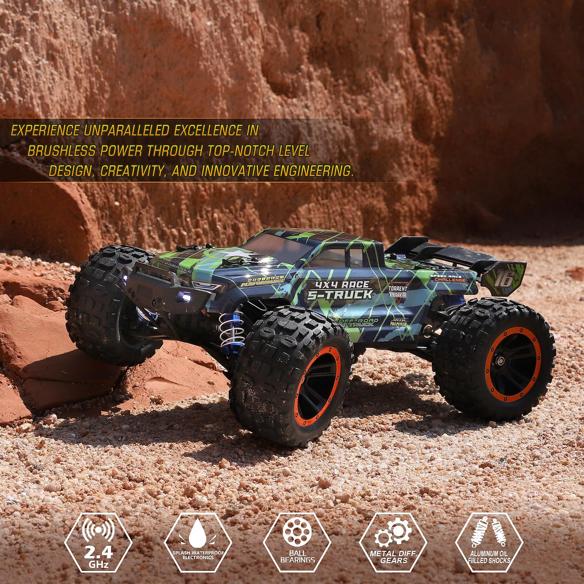 HAIBOXING 16890SA independent suspension for smooth handling