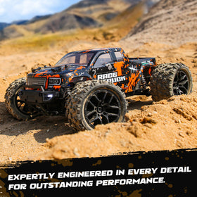 HAIBOXING 18859 independent suspension smooths rough surfaces for better control.