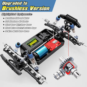 HAIBOXING 18859A 4WD chassis in rugged terrain showing all-terrain stability