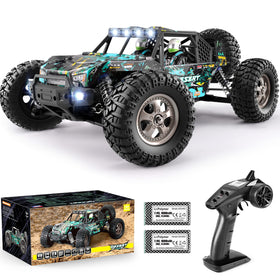HAIBOXING 2995 RC truck chassis view showing sturdy off-road build