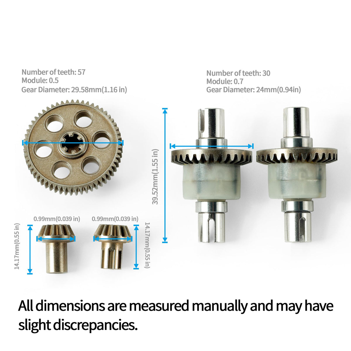 HAIBOXING durable spur gear drive pinions for HBX 18859 series