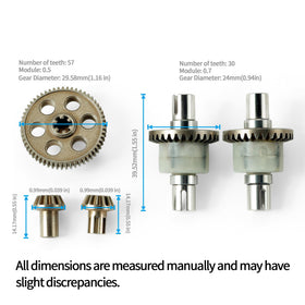 HAIBOXING durable spur gear drive pinions for HBX 18859 series