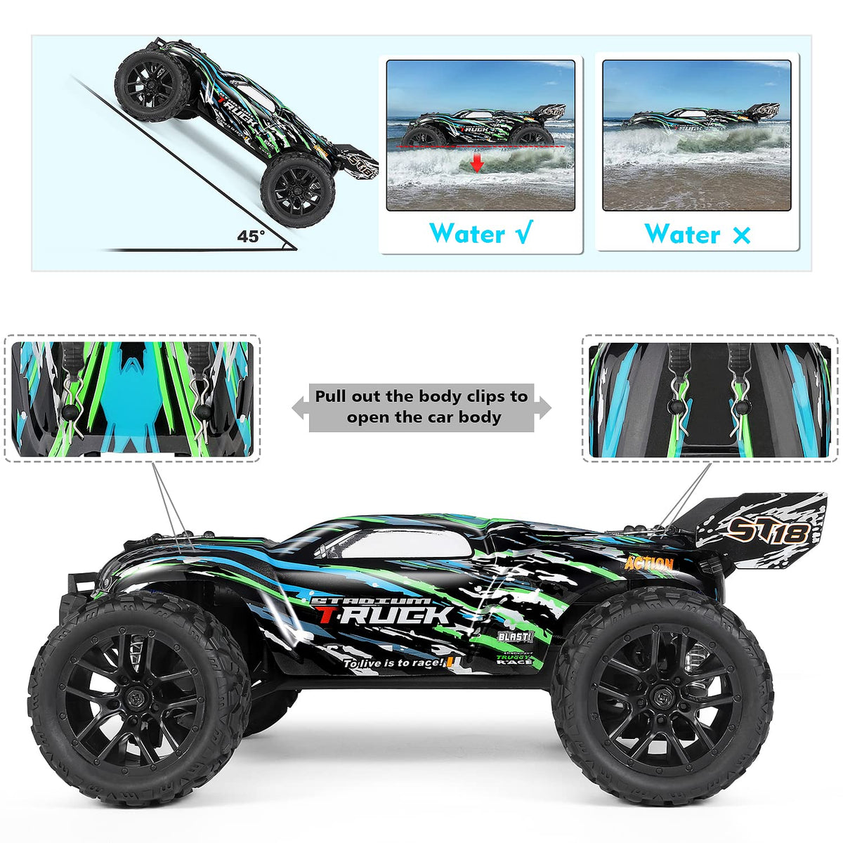 HAIBOXING Hailstorm dual batteries display, extended playtime for longer sessions.
