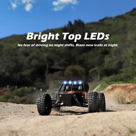 HAIBOXING rc car front LED lights illuminate low light off-road fun