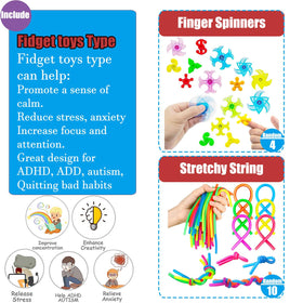 HAICORO 112pcs pop fidget ball for tactile engagement