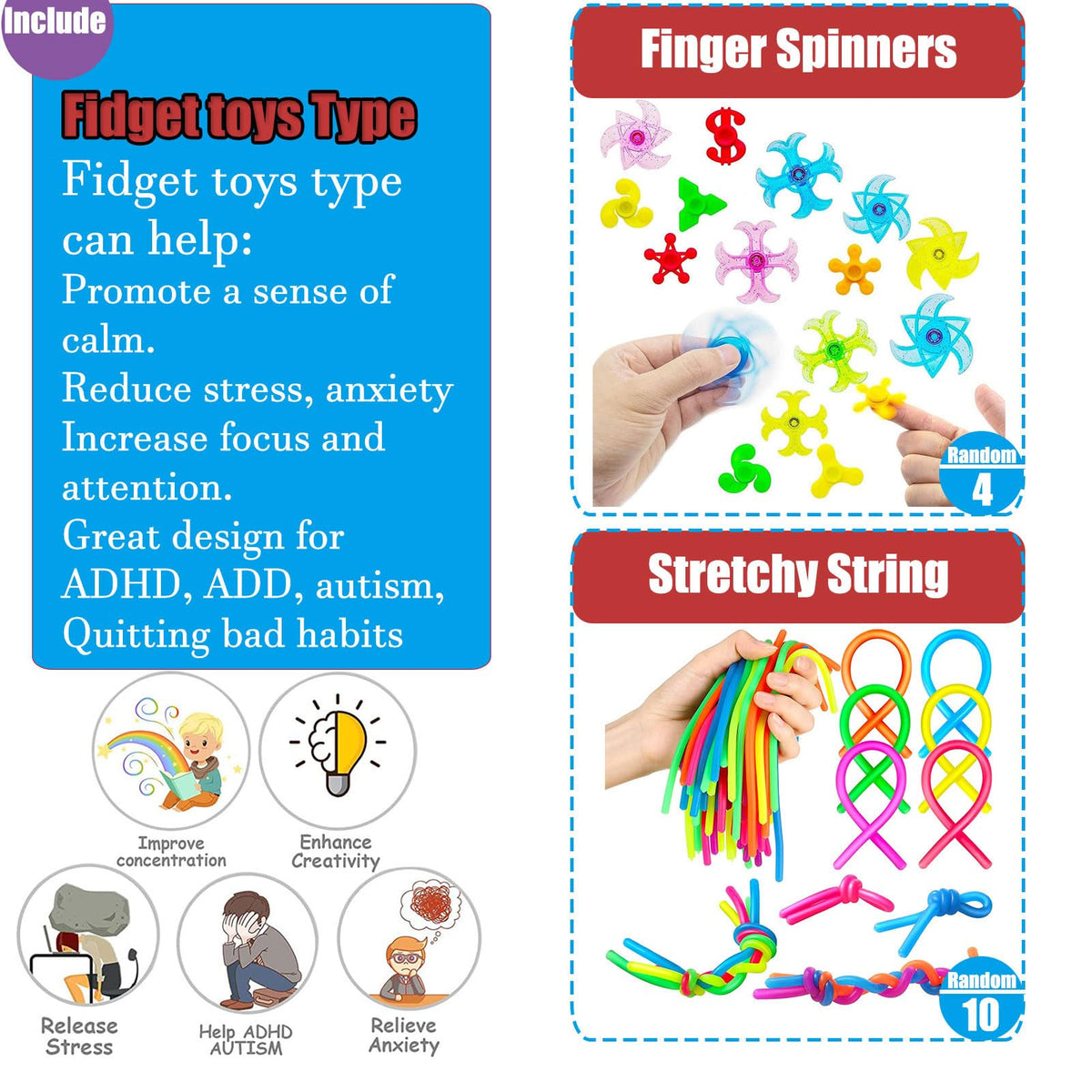 HAICORO pop fidget ball, compact sensory toy for focus break.
