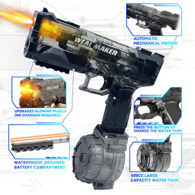 HaiiuzHi transparent water gun shows water level and internals at a glance