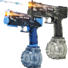 HaiiuzHi two-pack electric water guns with LED lights for night pool battles