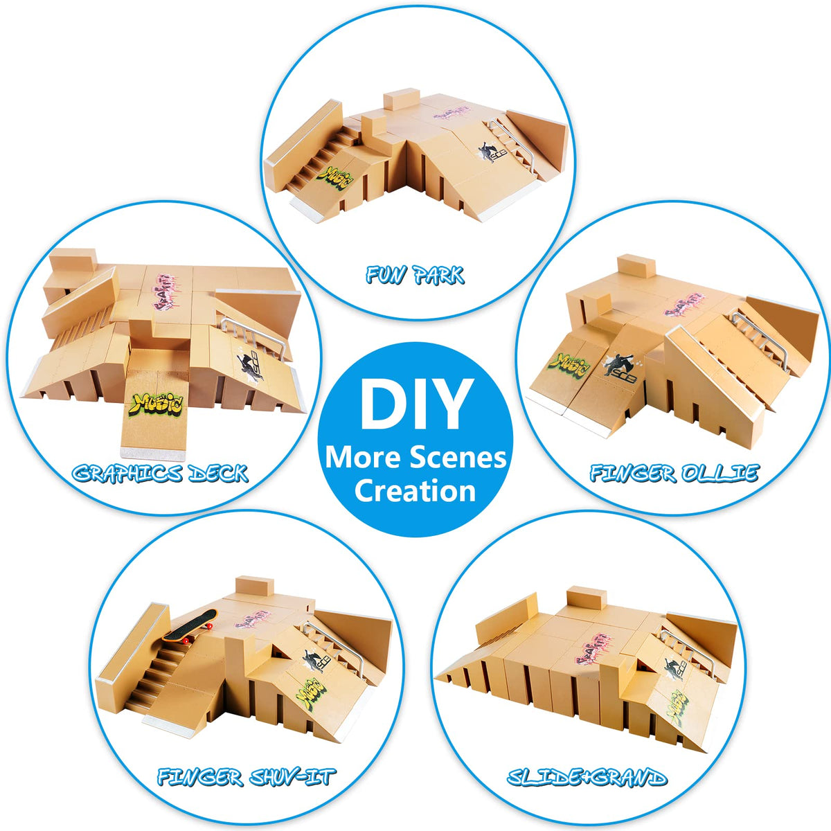 Hailey&Elijah ABS material ramps for durable practice surfaces