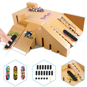 Hailey&Elijah fingerboard park kit with 8 ramps for imaginative play