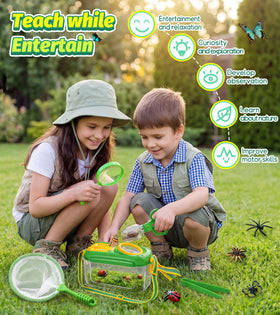 HAIMST Clear magnifier helps examine tiny bugs in detail.