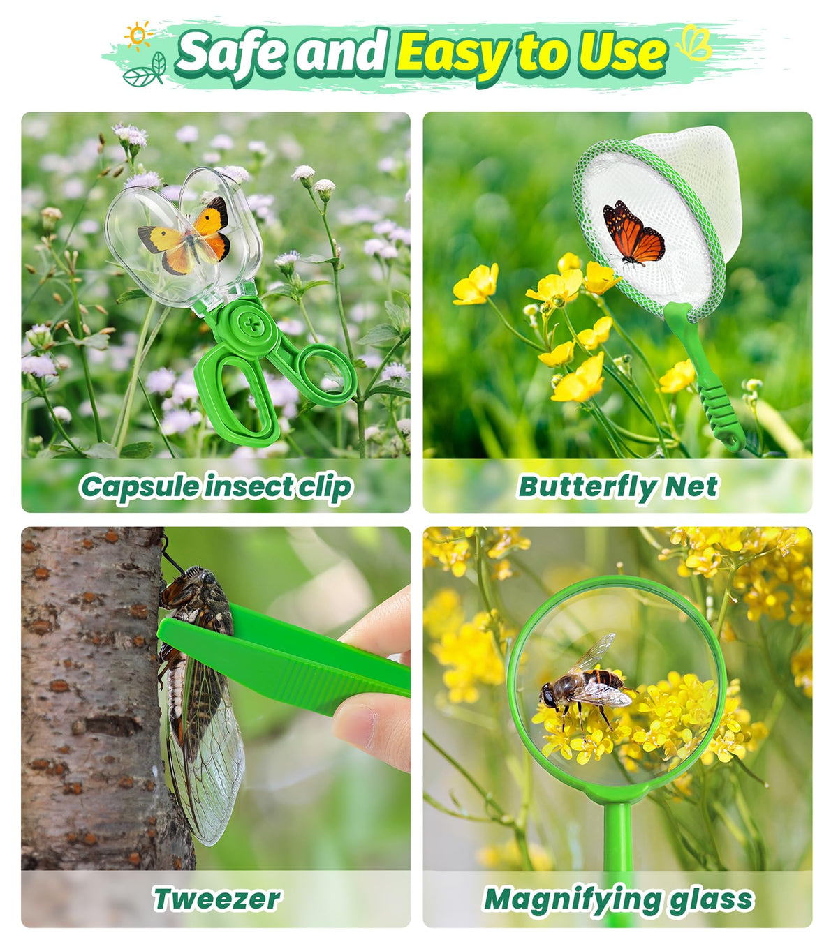 HAIMST Insect capsule clip and storage strap for easy carrying.