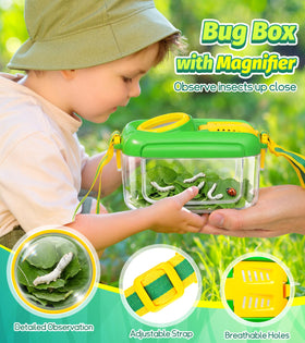 HAIMST Insect tweezers included for gentle, safe catching during outdoor play.