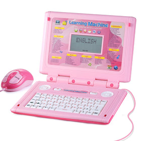 HAIOUMM Kids Laptop on desk with vibrant learning interface for young learners