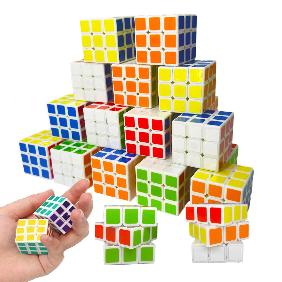 Hairy Hand mini cube puzzle pack for classroom play and focus.