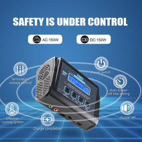 Haisito Lipo battery charger ideal for hobbyists managing multiple packs.