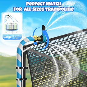 HaiSun trampoline sprinkler installation taking about five minutes