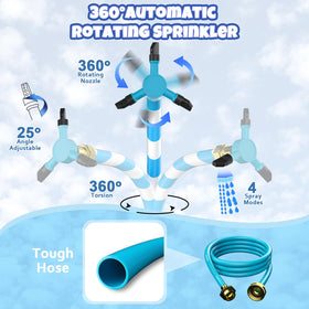 HaiSun sprinkler adapting to trampoline with straight or curved poles