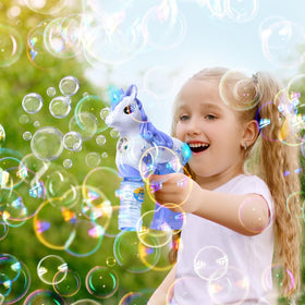 Haktoys Bubble Sprays Continuous Stream for lively outdoor games and family fun.