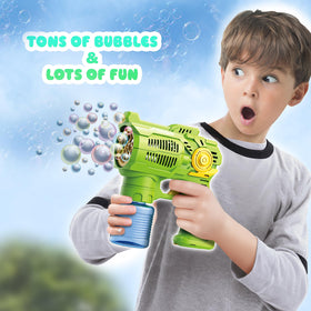 Haktoys dual bubble guns pack for shared outdoor fun.