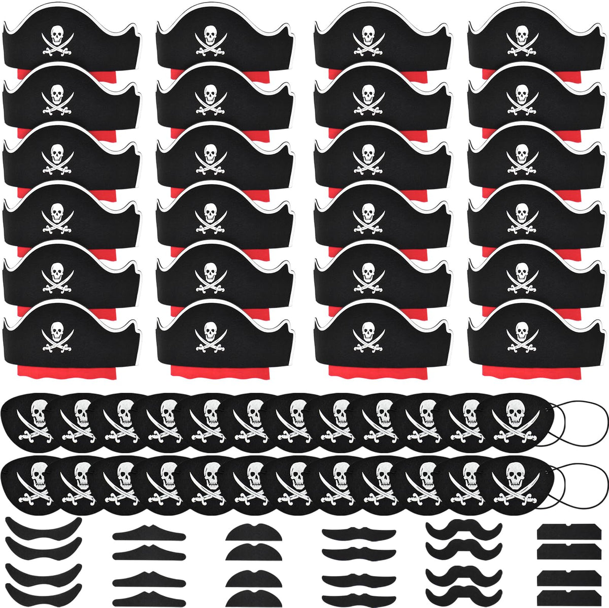 Halatool pirate hat with soft felt for comfortable wear across ages