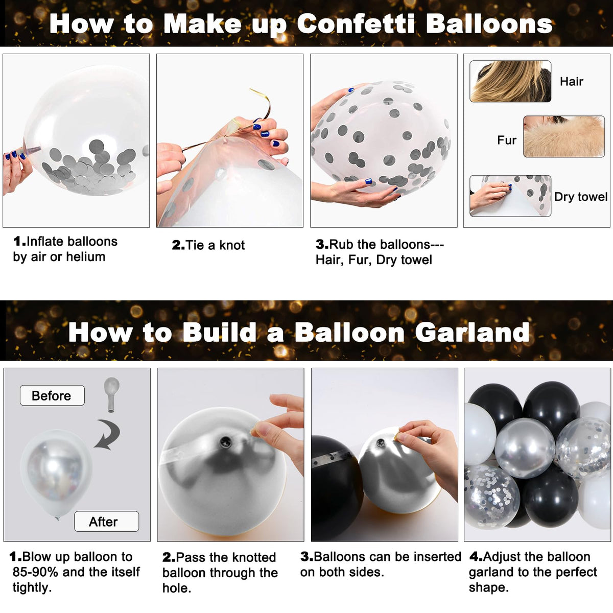 Halema balloon dot glue and ribbon simplify setup.