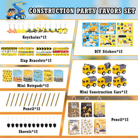 Halema construction gift bags for easy party favors presentation.