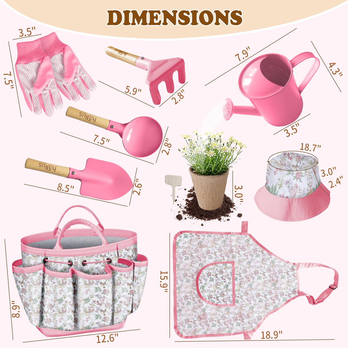 Halilus pink trowel from the kids gardening set for little diggers