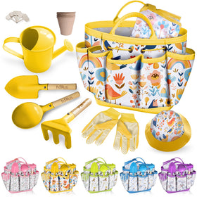 Halilus kids gardening set tote bag for organized outdoor play.