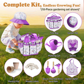 Halilus kid apron protects clothes during hands-on gardening