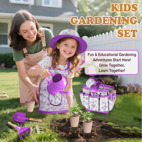 Halilus watering can helps kids water plants with easy, comfortable grip