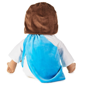 Hallmark Big My Friend Jesus plush embroidered details add character.