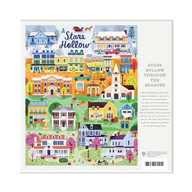 Hallmark Gilmore Girls puzzle presents four-season scenes on one map.