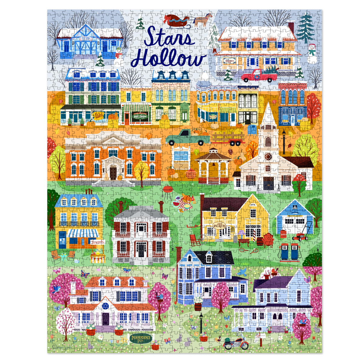 Hallmark Gilmore Girls puzzle features Luke's Diner for nostalgic play.