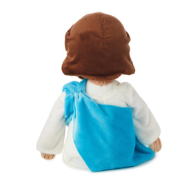 Hallmark My Friend Jesus plush doll in white robe, ideal baptism gift.