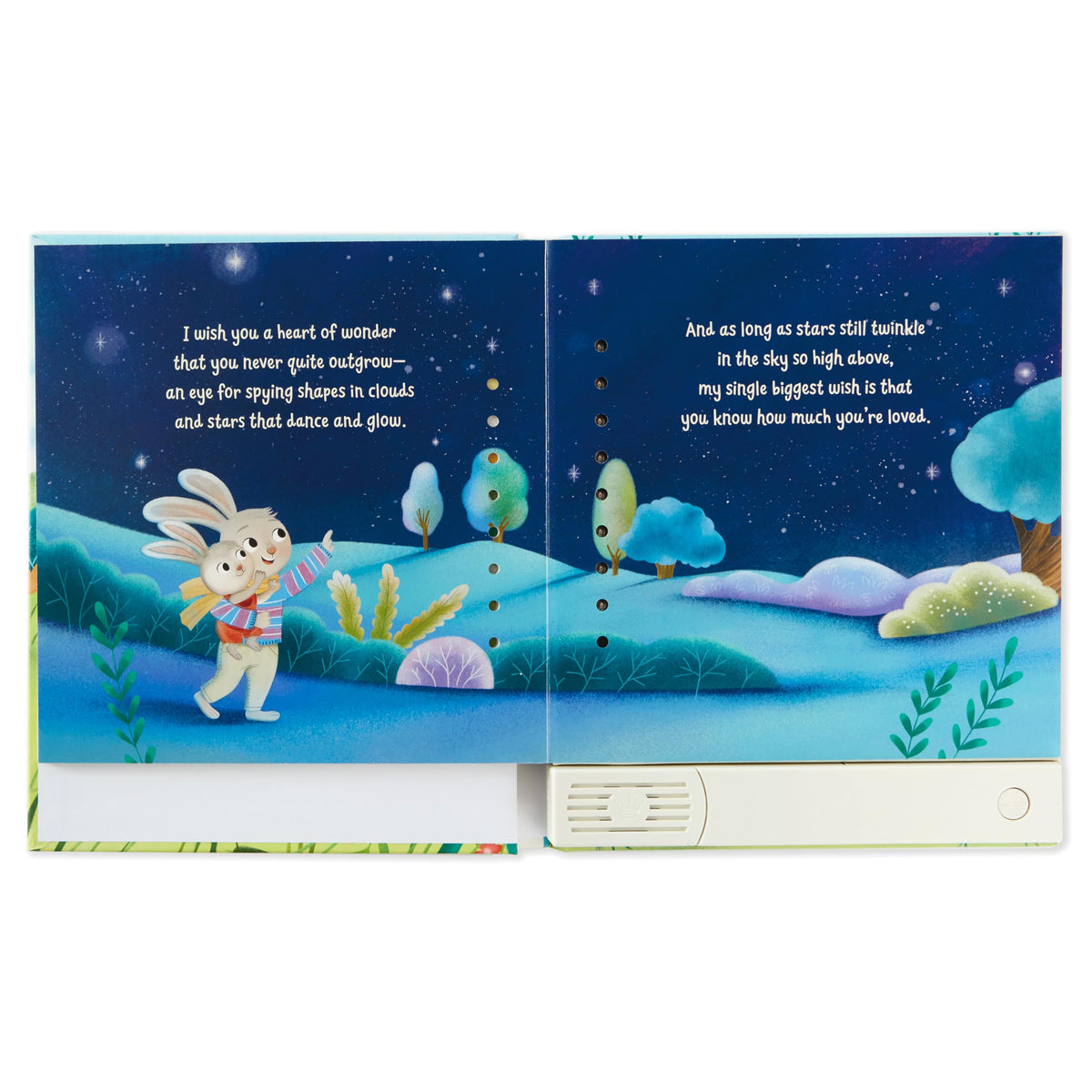 Hallmark recordable book tested for safety by a CPSC-accepted lab.