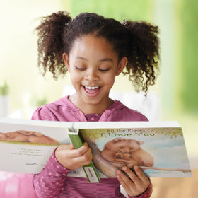 Hallmark recordable book child reading scene for personal messages