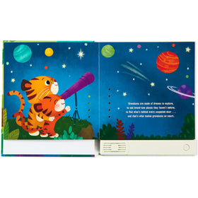 Hallmark book dimensions 8.63 by 10 inches, convenient for shelves.