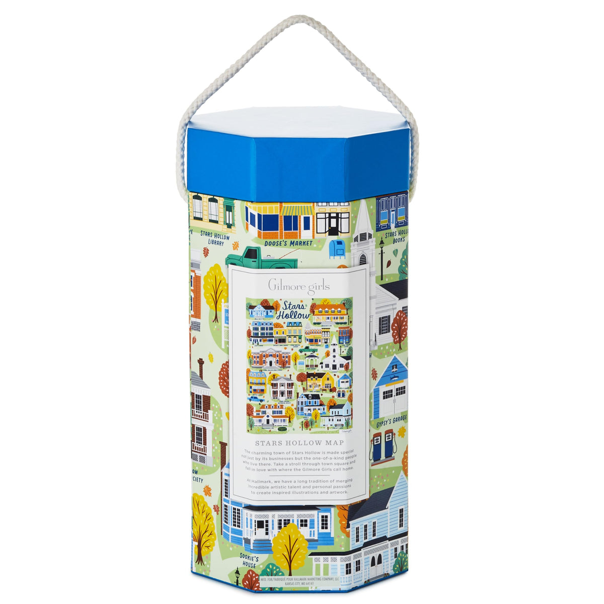 Hallmark Stars Hollow town square puzzle capturing the town’s charm and details.