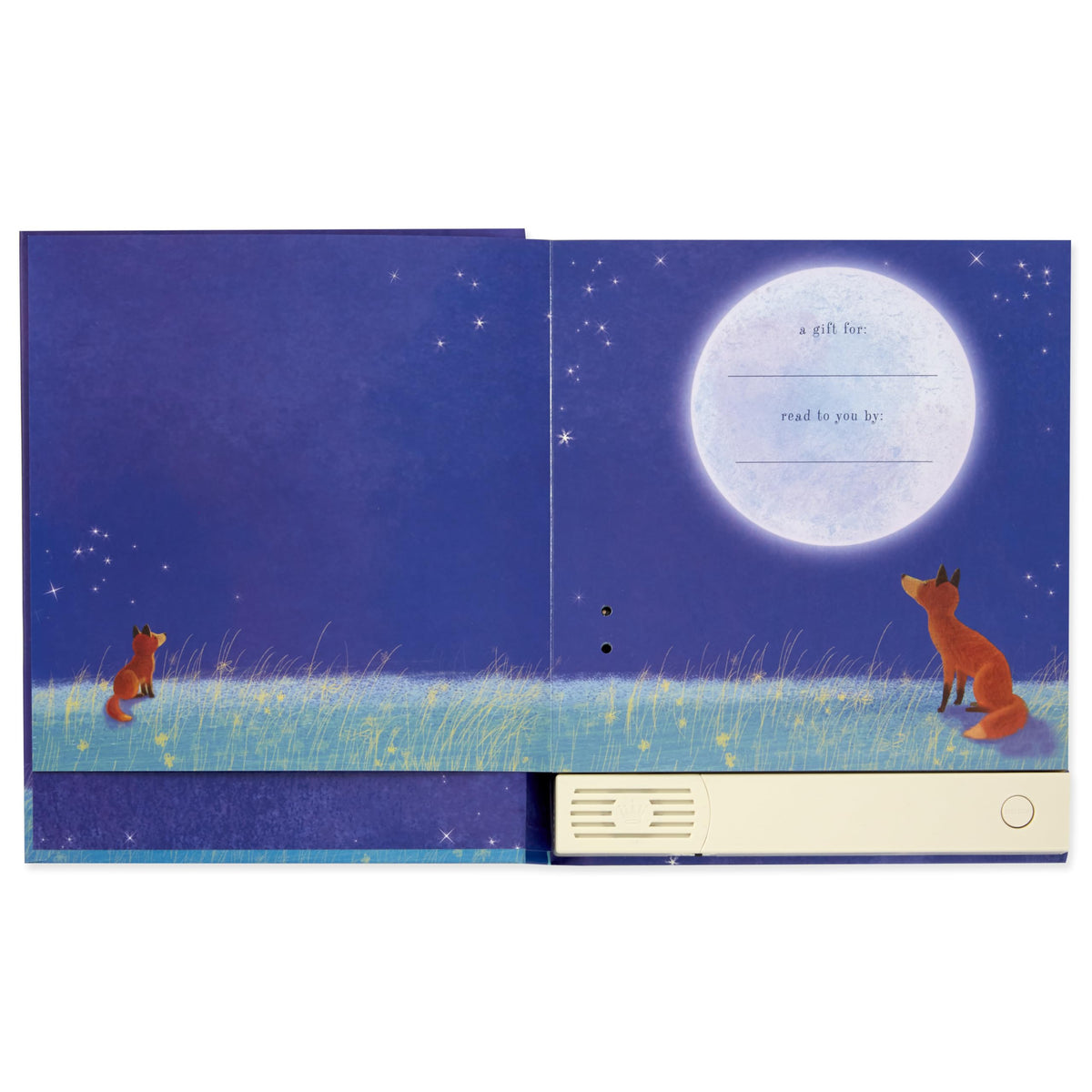 Hallmark Under The Same Moon Recordable Storybook with Voice Save Technology for repeated playback.