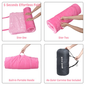 Hallo Bunny travel-friendly sleeping bag for sleepovers and trips