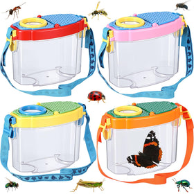 Halloscume bug catcher 4-pack with colorful habitats for kids outdoor exploration.