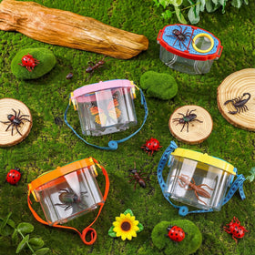 Halloscume bug catcher in four colors promotes group outdoor exploration.