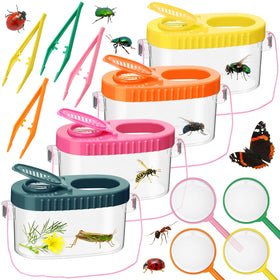 Halloscume bug collection kit with four containers for outdoor insect study
