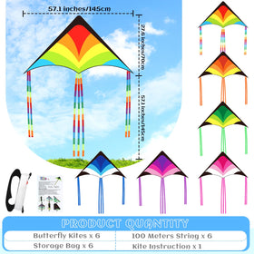Halloscume delta kite with 57-inch span for stable, visible flights.