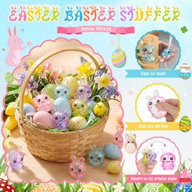 Halloscume Easter bunny stress ball pink for soothing sensory play