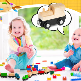 Halloscume educational DIY train toy encourages creativity and problem solving.